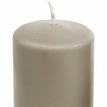 Czysta świeca walcowa brązowa 130/60 świeca z naturalnego wosku zrównoważona stearyna i rzepak
