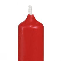 Produkt Świece Piramida Świece drzewne czerwone wosk Ø14mm W70mm 50szt