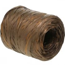 Produkt Wstążka z rafii brązowa dwukolorowa wstążka prezentowa wstążka dekoracyjna 200m