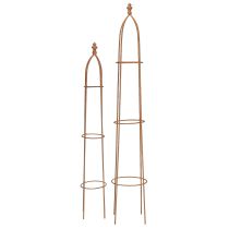 Produkt Krata metalowa w kolorze rdzy obelisk 69/86 cm zestaw 2 szt.
