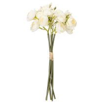 Produkt Sztuczny bukiet jaskier, trwała dekoracja kwiatowa na wiosnę, 32 cm, 5 sztuk