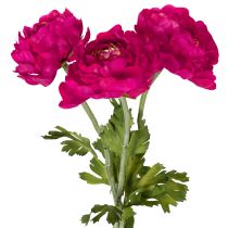 Produkt Sztuczny jaskier jako pojedynczy kwiat do ponadczasowej i uniwersalnej aranżacji wnętrz, 51 cm, 3 sztuki
