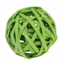 Piłka rattanowa sprężynowa zielona Ø4cm 12szt.