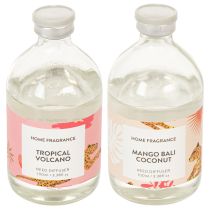 Produkt Dyfuzor zapachowy do pomieszczeń o egzotycznym zapachu kokosa i mango zapewniający długotrwałą świeżość w domu, 19 cm, 2 sztuki