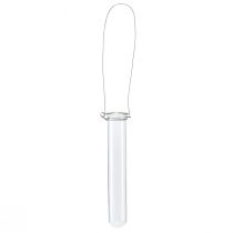 Produkt Dekoracyjna szklana probówka do zawieszania mini wazonu Ø2,4cm W22,5cm
