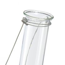 Produkt Dekoracyjna szklana probówka do zawieszania mini wazonu Ø2,4cm W22,5cm