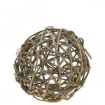 Deco Ball Vine Wood Natural Dark Ø20cm