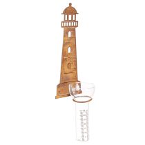 Produkt Deszczomierz Lighthouse Rust Look – dekoracyjny deszczomierz do ogrodu i na ogrodzenie 41 cm Rust