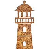 Produkt Deszczomierz Lighthouse Rust Look – dekoracyjny deszczomierz do ogrodu i na ogrodzenie 41 cm Rust