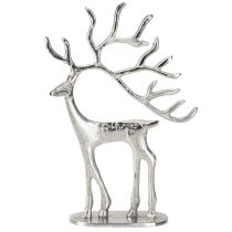 Produkt Ozdoba renifer figurka jelenia metal srebrny wys. 31cm