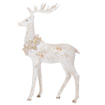 Produkt Dekoracyjna figurka jelenia z szyszką do dekoracji zimowej, 49 cm