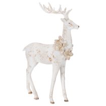Produkt Dekoracyjna figurka jelenia z szyszką do dekoracji zimowej, 49 cm