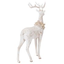 Produkt Dekoracyjna figurka jelenia z szyszką do dekoracji zimowej, 49 cm