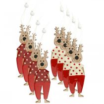 Produkt Renifer do zawieszenia, ozdoby świąteczne, ozdoby choinkowe, ozdoby drewniane na Adwent wys. 13cm 8 szt.