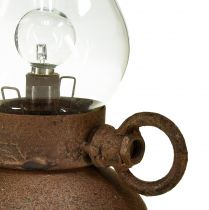Produkt Lampa retro Lampa stołowa LED w stylu vintage, rdza, Ø10cm W18,5cm