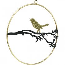 Produkt Dekoracja okienna ptaszek, dekoracja jesienna do zawieszenia, metal Ø22,5cm