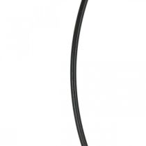 Metalowy pierścionek ozdobny pierścionek Scandi ring deco loop czarny Ø30cm 4szt