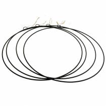 Produkt Pierścionek ozdobny do zawieszenia czarny Ø35cm 4szt