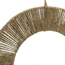 Produkt Dekoracyjny pierścień wiszący, styl boho, srebro naturalne, Ø39,5 cm