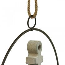 Produkt Ozdobny metalowy pierścień do zawieszania żaglówek/kotwic Ø18cm 2 sztuki