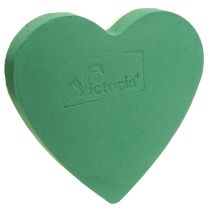 Produkt Romantyczne serce z pianki florystycznej 30cm, zielona, 2 sztuki