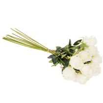 Produkt Sztuczny kwiat róży, długa łodyga, do wazonu, 62 cm, 12 sztuk
