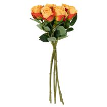 Produkt Sztuczna kompozycja róż, ponadczasowy element dekoracyjny w każdym wnętrzu, 44 cm, 6 szt.