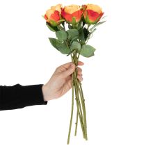 Produkt Sztuczna kompozycja róż, ponadczasowy element dekoracyjny w każdym wnętrzu, 44 cm, 6 szt.