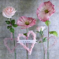 Produkt Sztuczny kwiat róży do eleganckiej i uroczej dekoracji wnętrz, 92 cm