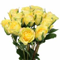 Róża żółta 42 cm 12 sztuk