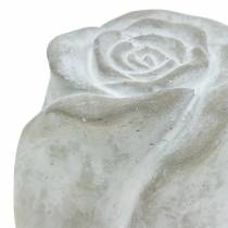 Dekoracja grobu róża dekoracja grobu beton H10cm 4szt.