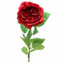 Róża Sztuczny Kwiat Czerwony 72cm