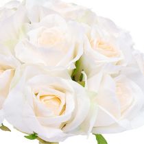 Bukiet róż biały Ø26cm