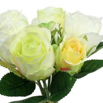 Wiązanka różana Biało-zielona Ø15cm L25cm