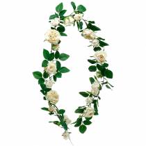 Romantyczna girlanda z róż Jedwabny kwiat Sztuczna róża winorośli 160cm