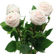 Bukiet róż delikatny różowy 65 cm 4 szt.