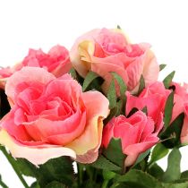 Bukiet róż w kolorze różowym L26cm 3szt.