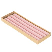 Produkt Świece rustykalne, stożkowe, kolor jednolity, różowy, 350/28 mm, 4 szt.