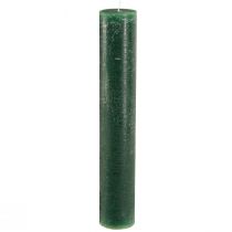 Produkt Rustykalna zielona świeca w sztyfcie do nastrojowego oświetlenia i dekoracji świątecznych długość 300mm szerokość 50mm 4 szt
