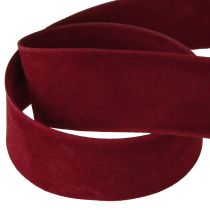 Produkt Wstążka aksamitna bordowa wstążka dekoracyjna czerwona wstążka 25mm 7m