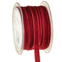 Produkt Wstążka aksamitna wstążki dekoracyjne Wstążka aksamitna bordowa 10mm 20m