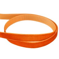 Produkt Taśma dekoracyjna aksamitna welur ciemnopomarańczowa 10mm 20m