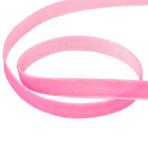 Produkt Wstążka ozdobna aksamitna wstążka prezentowa welur różowa 10mm 20m