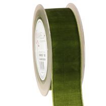 Produkt Taśma ozdobna aksamitna wstążka materiałowa aksamit ciemnozielony 40mm 8m