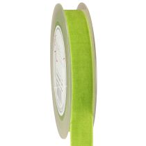 Produkt Wstążka aksamitna jasnozielona wstążka dekoracyjna wstążka aksamitna zielona 20mm 10m