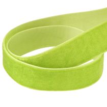 Produkt Wstążka aksamitna jasnozielona wstążka dekoracyjna wstążka aksamitna zielona 20mm 10m
