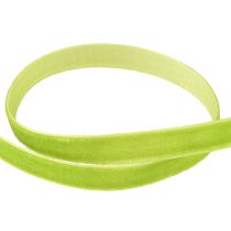 Produkt Wstążka aksamitna jasnozielona dekoracyjna wstążka aksamitna zielona 10mm 20m
