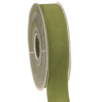 Produkt Wstążka aksamitna mech zielony 25mm 7m