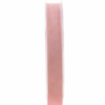 Wstążka aksamitna różowa 15mm 7m