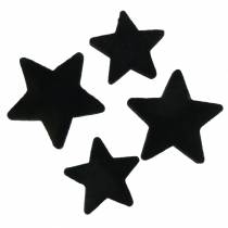 Produkt Ozdoba rozproszona gwiazdki aksamitna czarna 4/5cm 40 szt